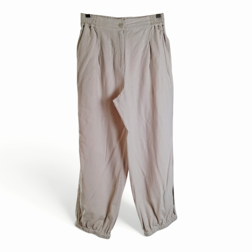 Poetry Cream Elastic Waist Pants Size 8